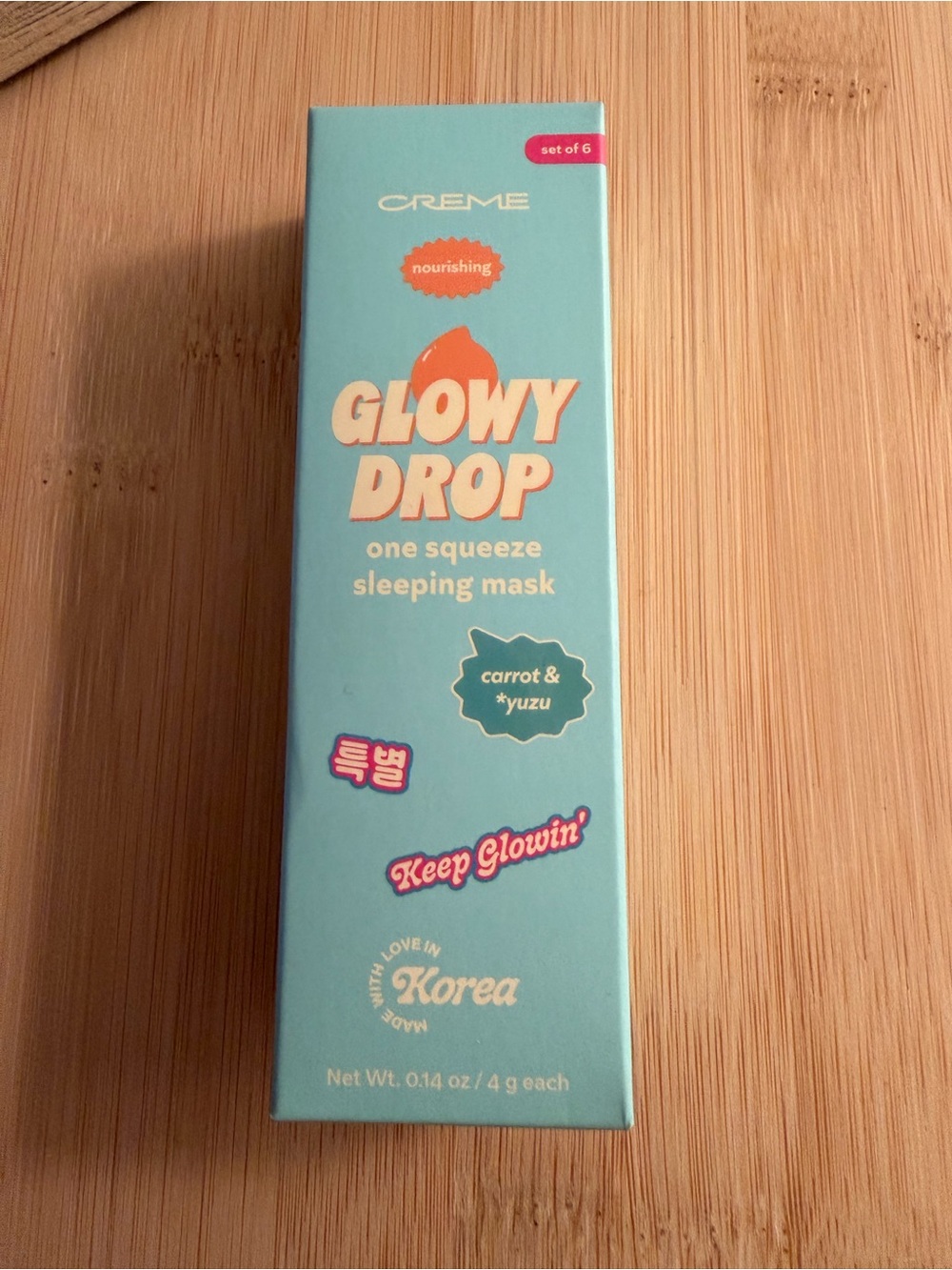 Crème Shop Glowy Drop One Squeeze Sleeping Mask